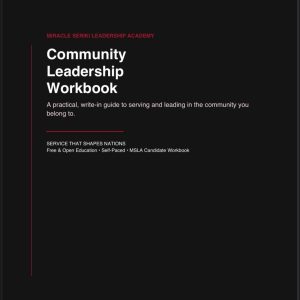 MSLA Community Leadership Lesson Book